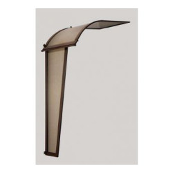 Ścianka boczna 180 x 53 x 30 do daszka jednostronnie łukowego z poliwęglanu