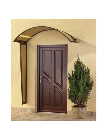 Ścianka boczna 180x53x30 do daszka łukowego z poliwęglanu o głębokości 90 cm