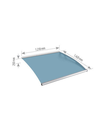 Daszek modułowy LightLine XL 121,8x142x25 cm moduł przedłużeniowy