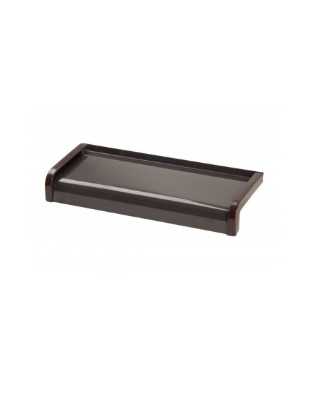 Parapet Zewnętrzny Aluminiowy Softline Brąz RAL 8019 seria J