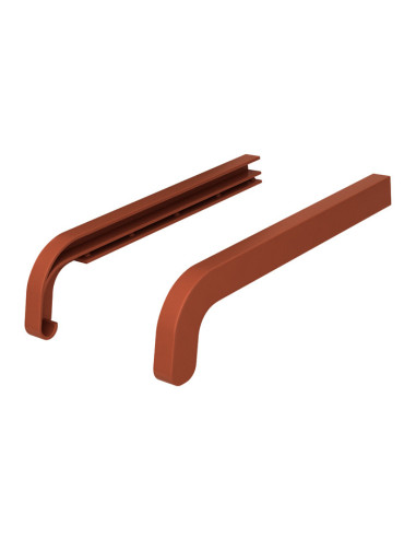 Zakończenia obustronne PCV do parapetu zewnętrznego Softline