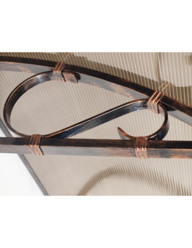 Ścianka boczna 180x53x30 do daszka łukowego RETRO z poliwęglanu