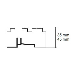 Ciepła listwa podparapetowa XPS PRIME -  Economy 1180mm 2