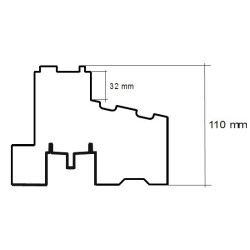 Ciepły profil drzwiowy / balkonowy XPS PRIME - Door 1180mm 2