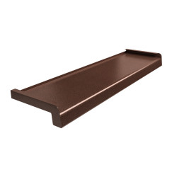 Parapet Zewnętrzny Stalowy Softline Miedź Antyczna