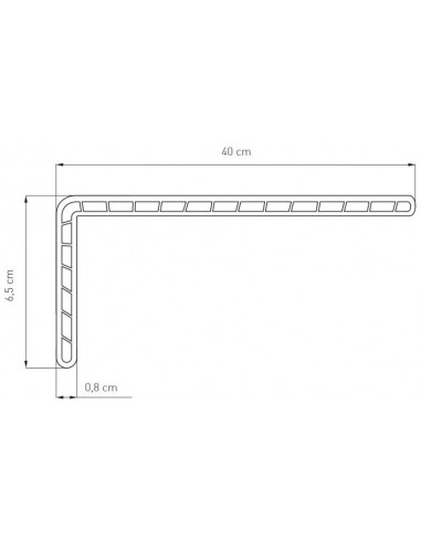 Parapet Wewnętrzny Renowacyjny Komorowy PCV Biały
