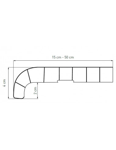 Parapet Wewnętrzny Komorowy PCV Softline Marmur