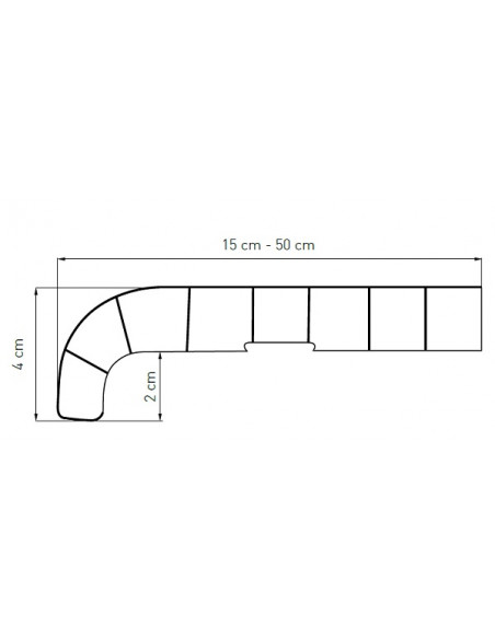 Parapet Wewnętrzny Komorowy PCV Softline Marmur