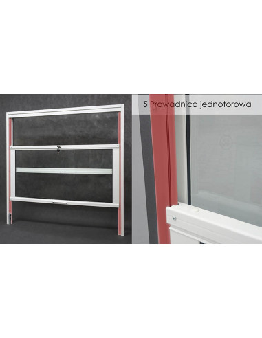 Okno podawcze / kasowe przesuwne w pionie - aluminium anodowane