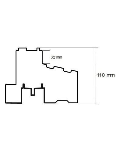 Ciepły profil drzwiowy / balkonowy  STRONG XPS PRIME - Door 1180mm