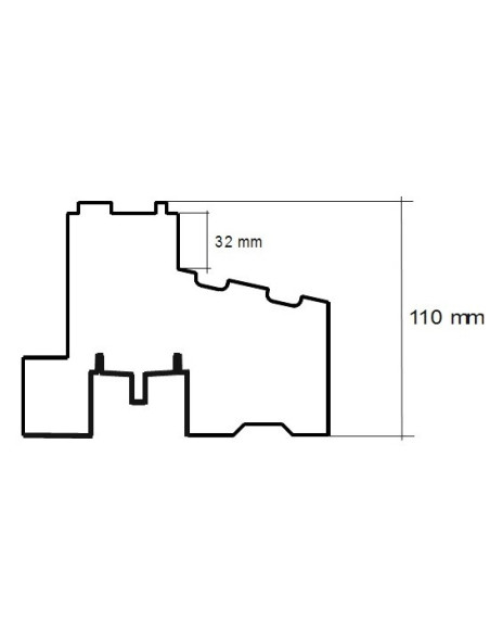 Ciepły profil drzwiowy / balkonowy  STRONG XPS PRIME - Door 1180mm