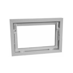 Okno gospodarcze typ PLUS z PCV z szybą 5.5 mm