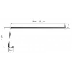 Parapet Zewnętrzny Aluminiowy Standard  RAL 7024 seria J 2