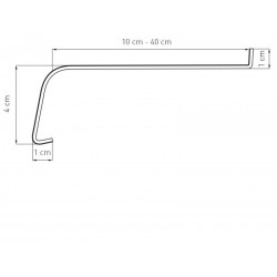 Parapet Zewnętrzny Aluminiowy Softline  Antracyt Antyczny seria J 2