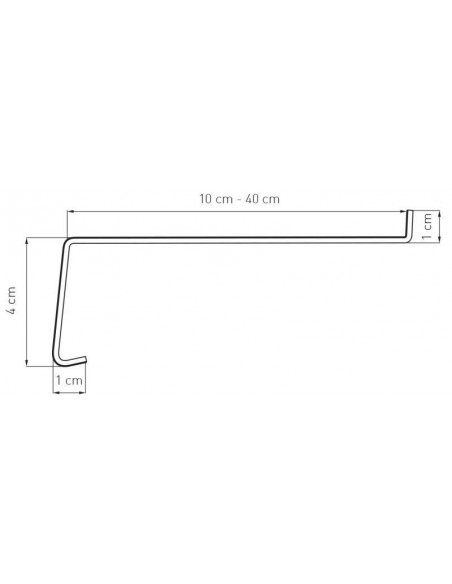 Parapet Zewnętrzny Stalowy Standard RAL 8003 seria J