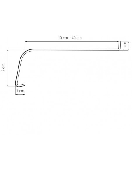 Parapet Zewnętrzny Stalowy Softline RAL 8011 seria J