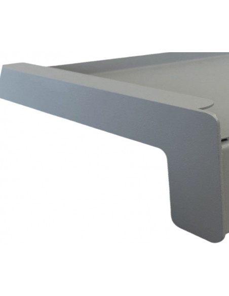 Parapet Zewnętrzny Stalowy Softline RAL 9006 struktura seria J