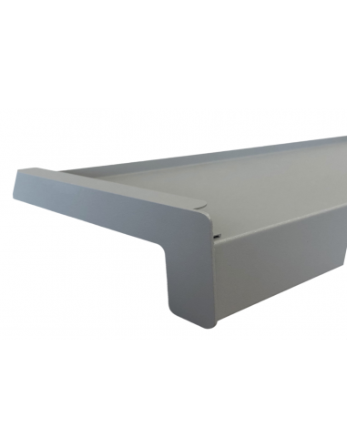 Parapet Zewnętrzny Aluminiowy Standard  RAL 9006 struktura seria J