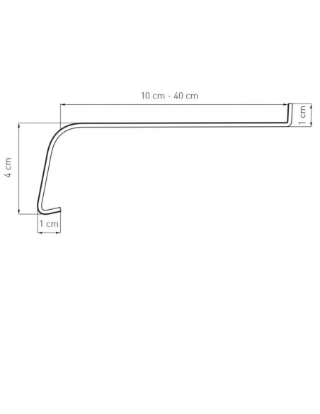 Parapet Zewnętrzny Aluminiowy Softline  RAL 7016 struktura seria J