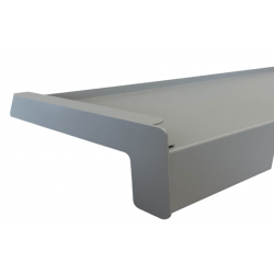 Parapet Zewnętrzny Aluminiowy Standard PERFECT 1,5 mm RAL 9006 struktura seria J