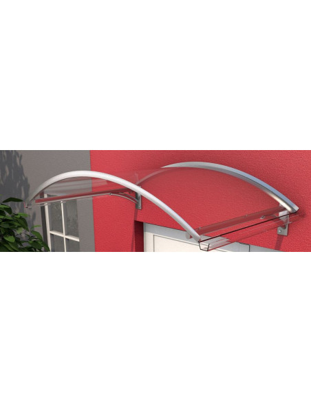 Daszek łukowy Gutta Premium Rondo BV Secco z poliwęglanu 150x90x32 cm