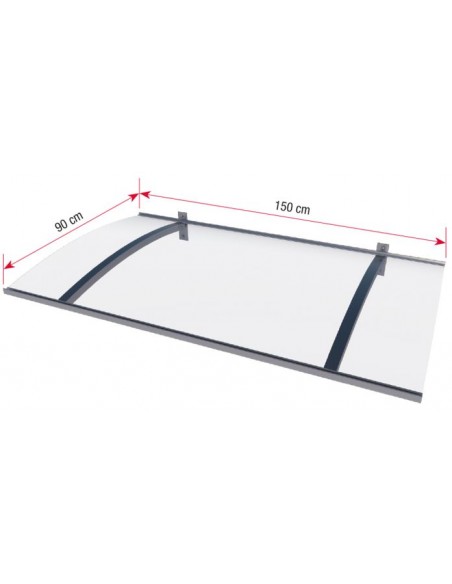Daszek Gutta SWING LED z akrylu 150x90x22 cm