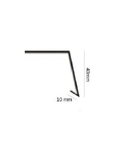 Łącznik prosty/liniowy aluminiowy PREMIUM z uszczelką do parapetu zewnętrznego