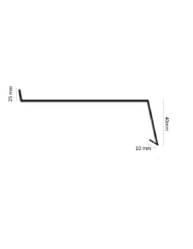 Parapet Zewnętrzny Aluminiowy PREMIUM  1mm Srebrny RAL 9006