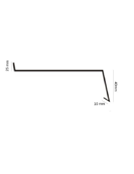 Parapet Zewnętrzny Aluminiowy PREMIUM  1mm Srebrny RAL 9006