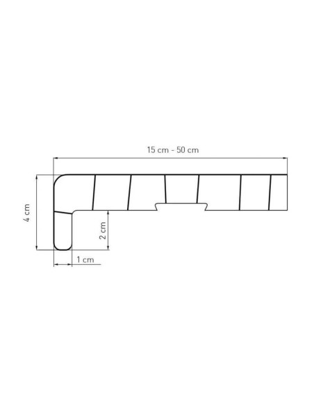 Parapet Wewnętrzny Komorowy PCV Marmur