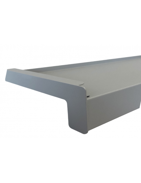 Parapet Zewnętrzny Aluminiowy Standard PERFECT 2 mm RAL 9006 struktura seria J