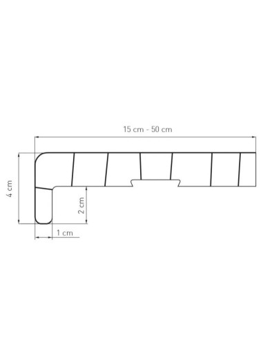 parapet wewnętrzny PCV biały 3