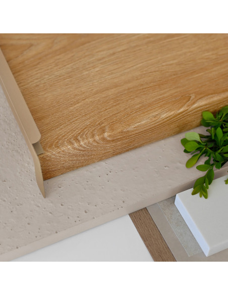 Parapet Zewnętrzny Stalowy Lakierowany Standard Dąb Naturalny
