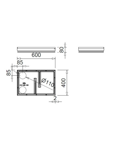 Wycieraczka przemysłowa MEAGARD 60x40x8