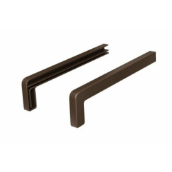 Zakończenia aluminiowe z uszczelką do parapetu zewnętrznego standard seria M 2