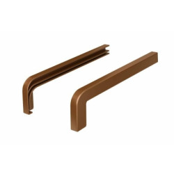 Zakończenia aluminiowe z uszczelką do parapetu zewnętrznego softline seria M 2