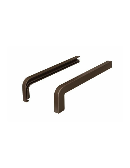 Zakończenia aluminiowe z uszczelką do parapetu zewnętrznego softline seria M