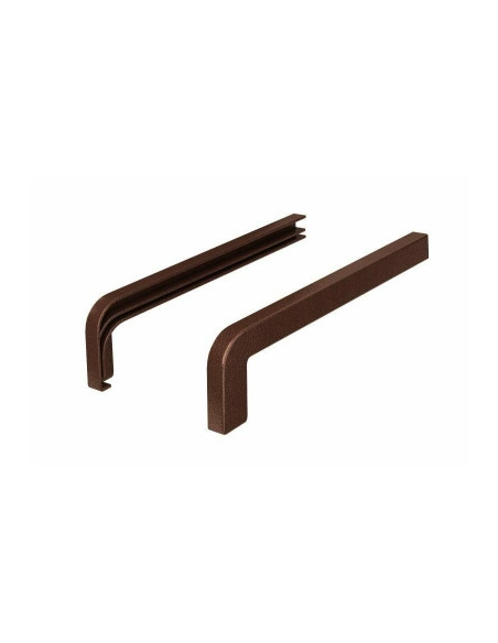 Zakończenia aluminiowe z uszczelką do parapetu zewnętrznego softline seria M