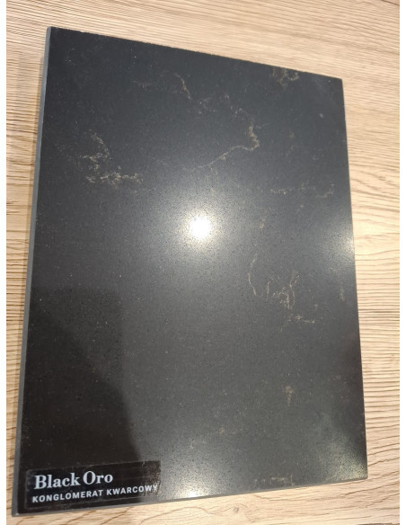 Parapet Wewnętrzny Konglomerat Kwarcowy Black Oro