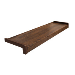 Parapet Zewnętrzny Stalowy Okleinowany Standard Orzech