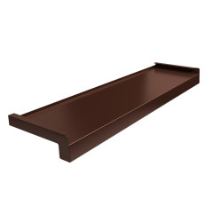 Parapet Zewnętrzny Stalowy Standard Brąz RAL 8017